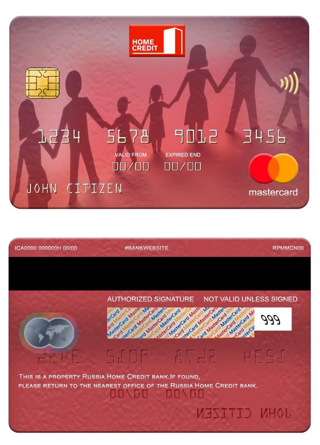 Russia Home Credit bank mastercard